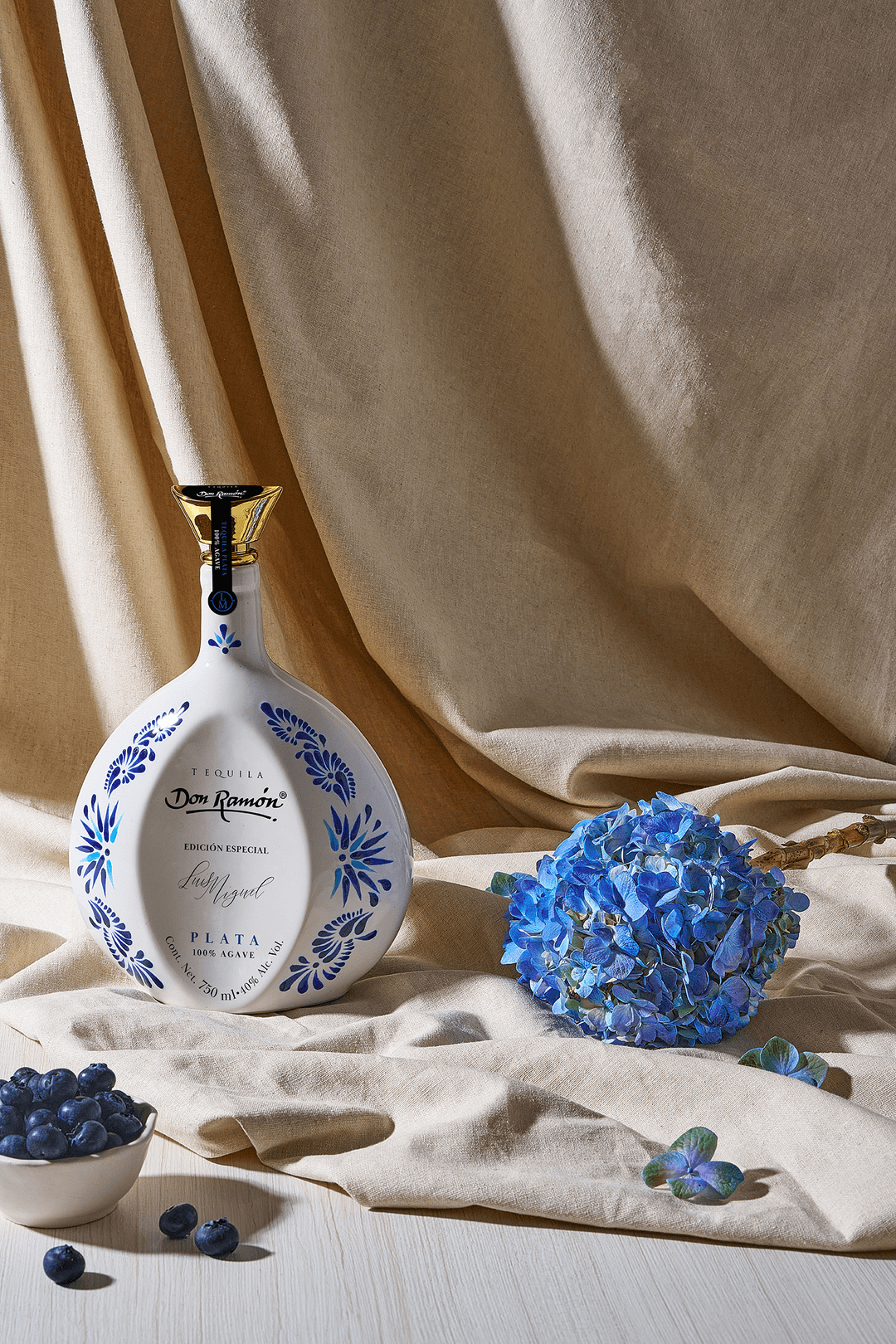 TEQUILA DON RAMÓN SILVER LUIS MIGUEL SPECIAL EDITION CERAMIC COLLECTION