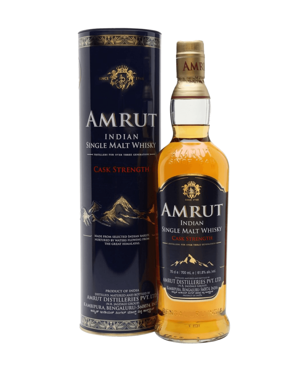 AMRUT INDIA SINGLE MALT CASK STRENGTH WHISKY