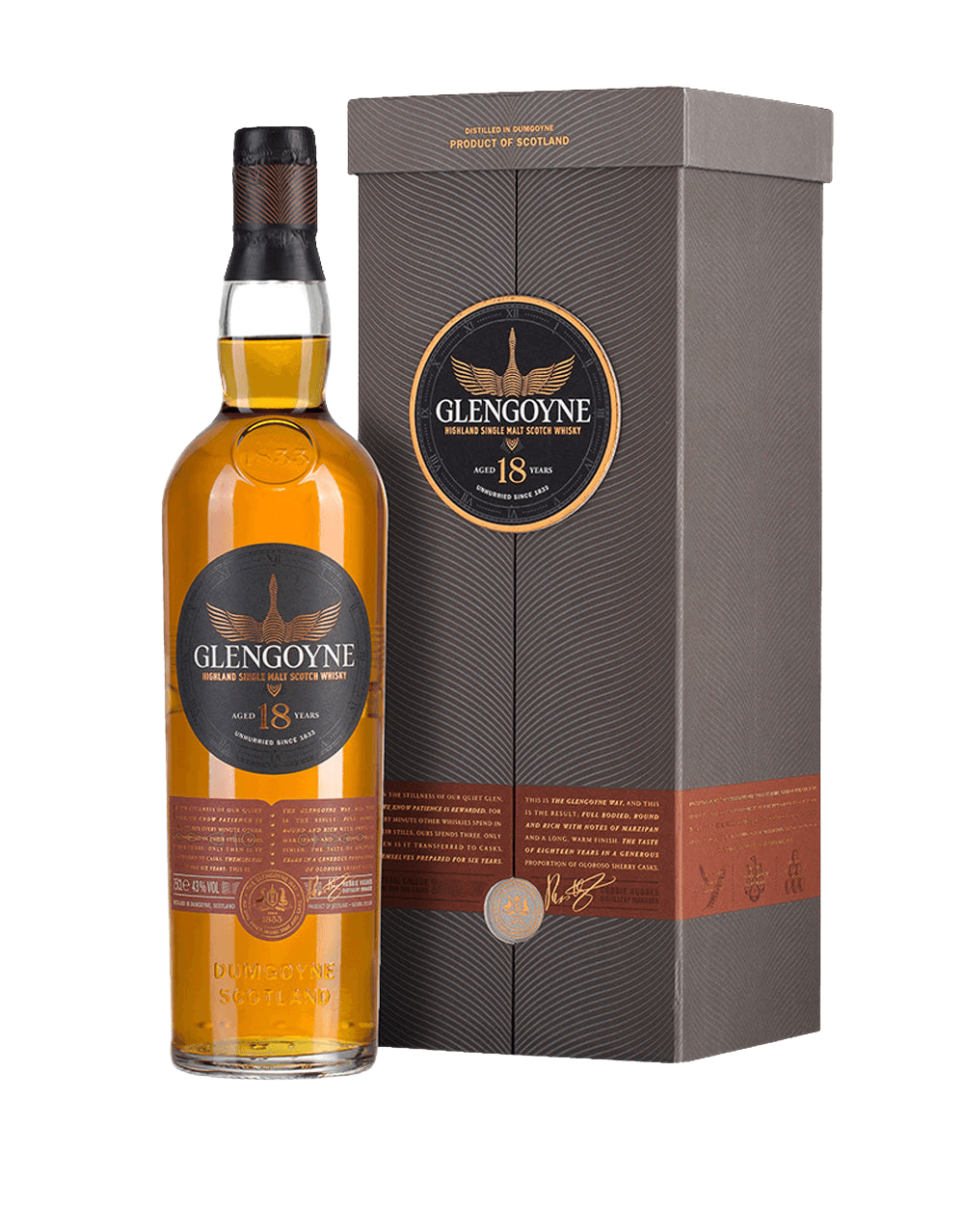 GLENGOYNE 18 YEAR OLD SINGLE MALT SCOTCH WHISKY