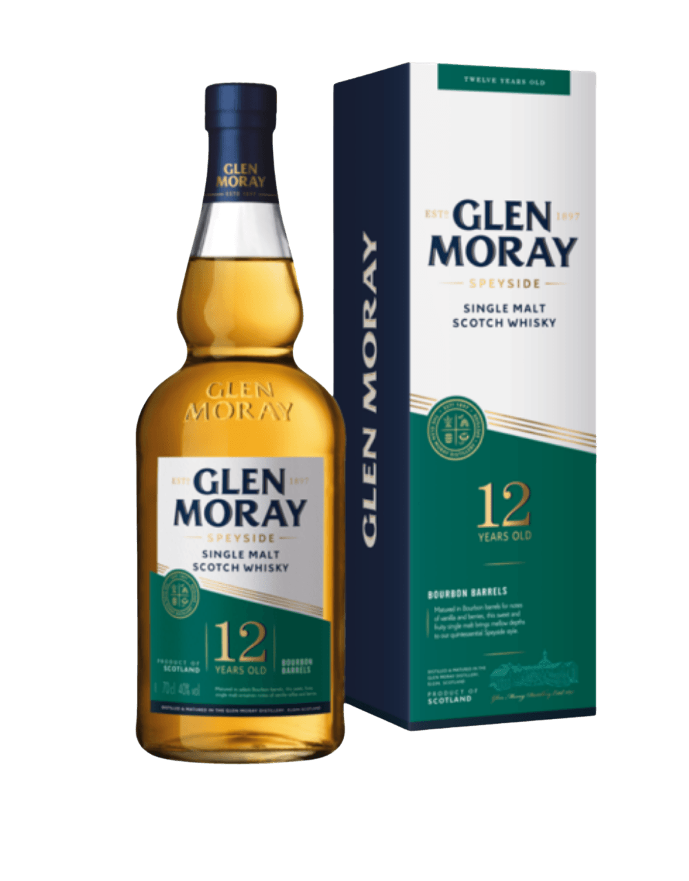 GLEN MORAY HERITAGE SINGLE MALT 12 YEAR OLD