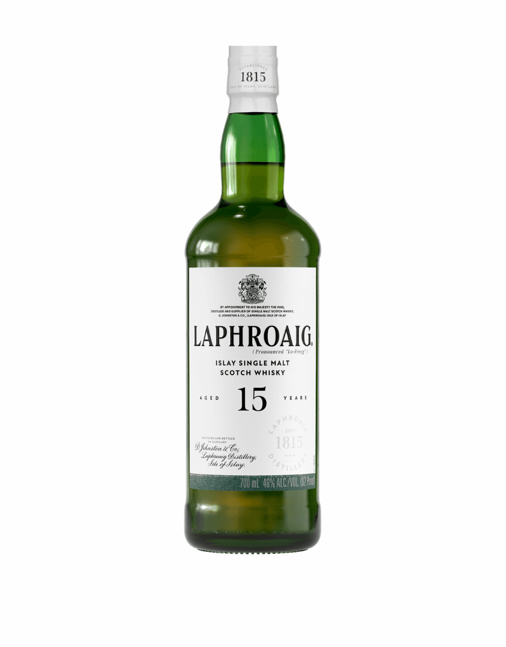 LAPHROAIG 15 YEAR OLD ISLAY SINGLE MALT SCOTCH WHISKY