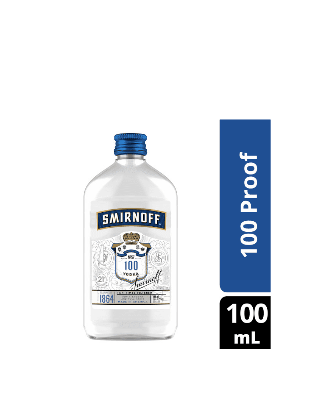 SMIRNOFF NO.57 BLUE 100 PROOF VODKA