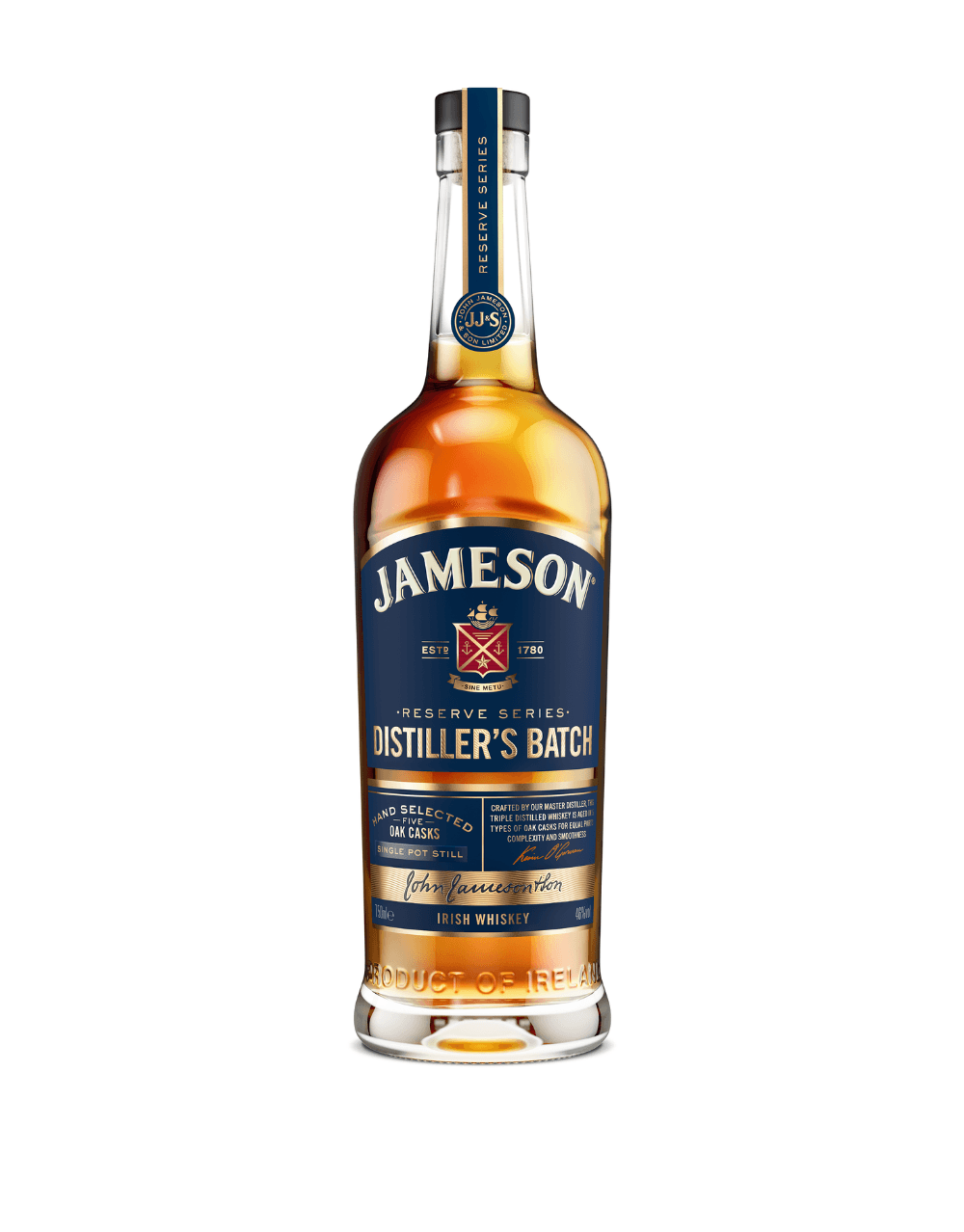 JAMESON RESERVE SERIES DISTILLERS BATCH IRISH WHISKEY