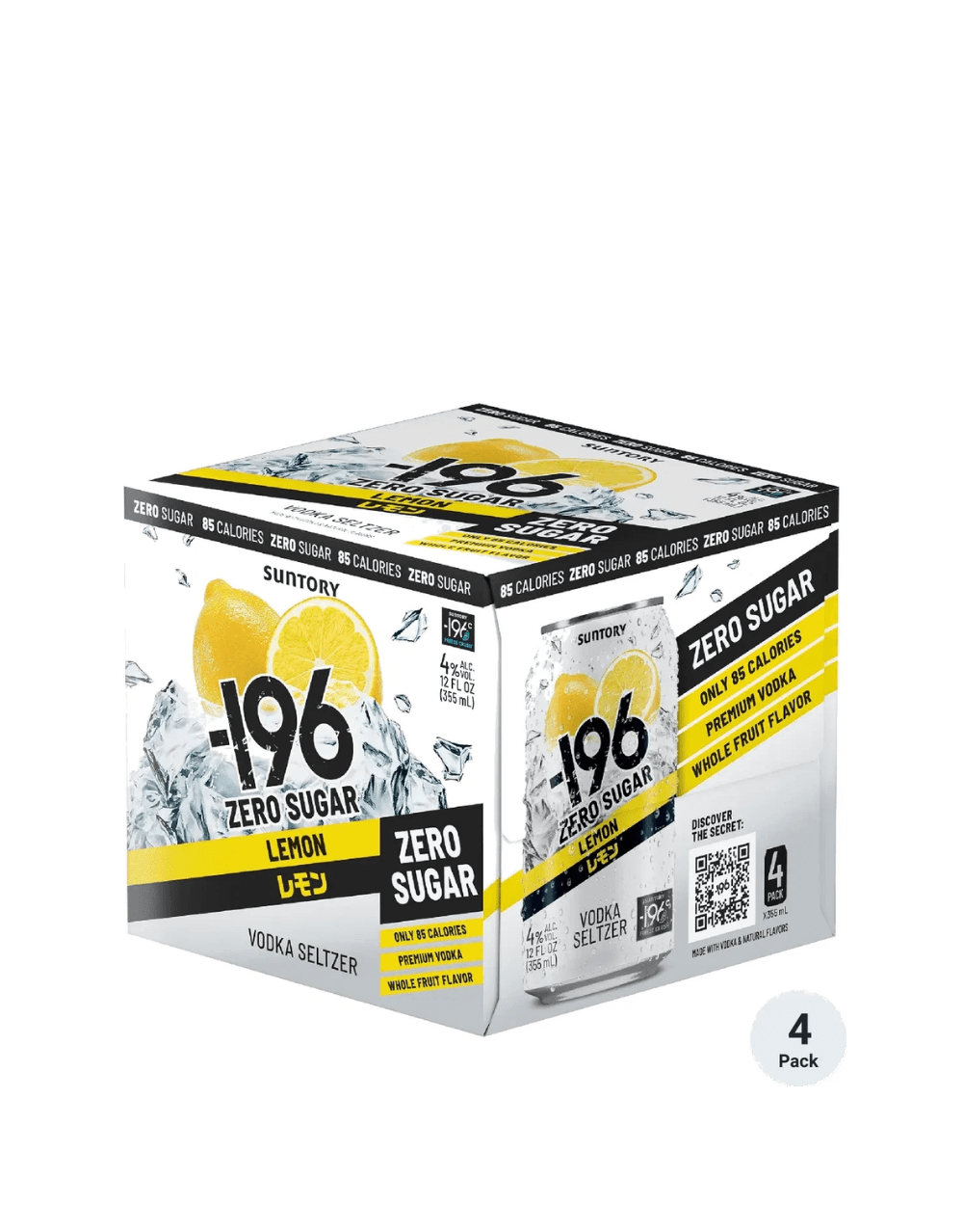 -196 LEMON ZERO SUGAR VODKA SELTZER