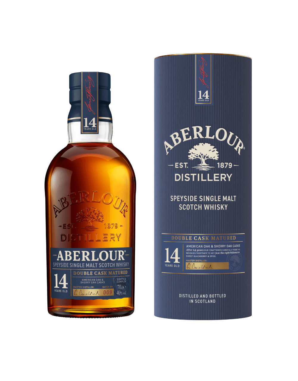 ABERLOUR 14 YEAR OLD DOUBLE CASK MATURED SINGLE MALT SCOTCH WHISKY
