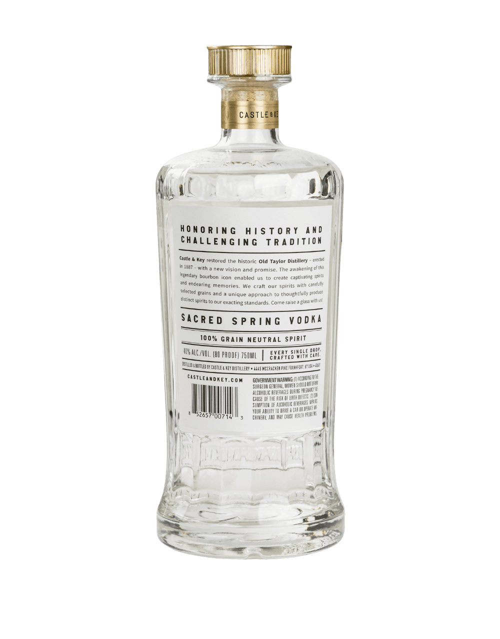 CASTLE & KEY SACRED SPRING VODKA