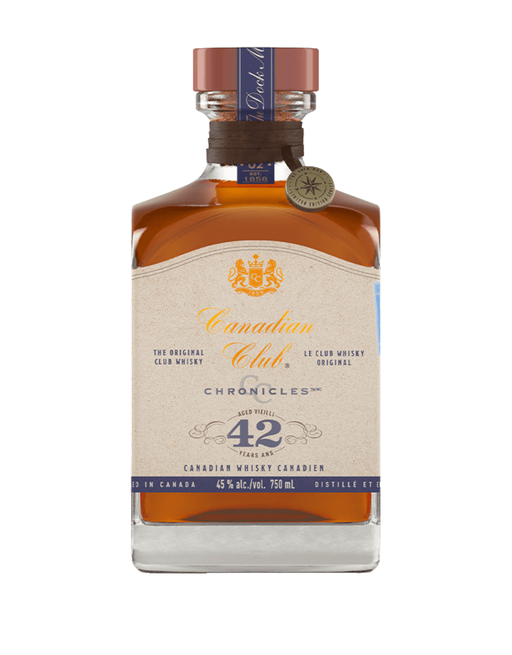 CANADIAN CLUB CHRONICLES 42 YEAR OLD CANADIAN WHISKY