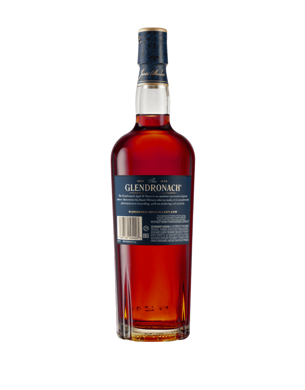 THE GLENDRONACH 18 YEAR OLD SINGLE MALT SCOTCH WHISKY