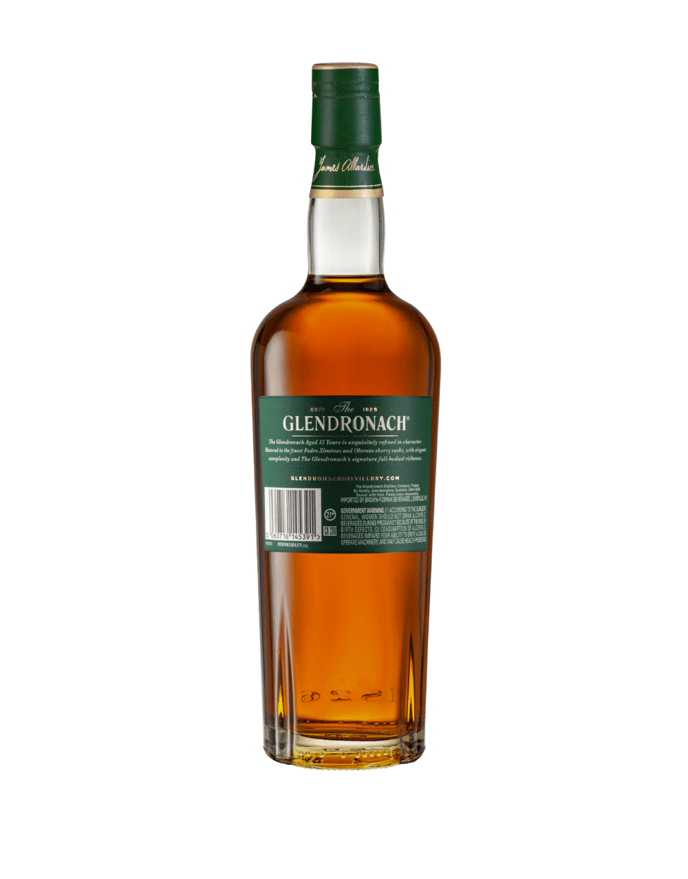 THE GLENDRONACH 15 YEAR OLD SINGLE MALT SCOTCH WHISKY
