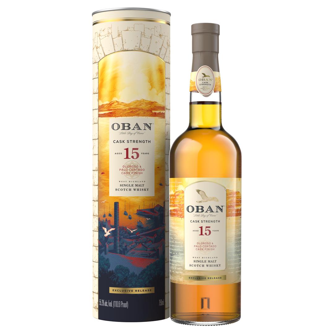OBAN CASK STRENGTH AGED 15 YEARS SINGLE MALT SCOTCH WHISKY