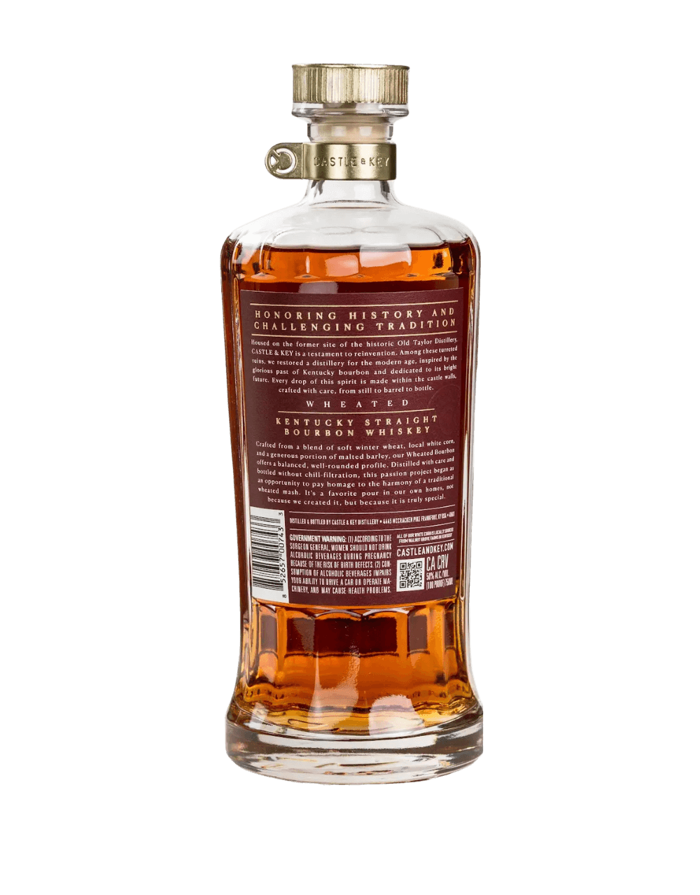 CASTLE & KEY SMALL BATCH WHEATED BOURBON WHISKEY