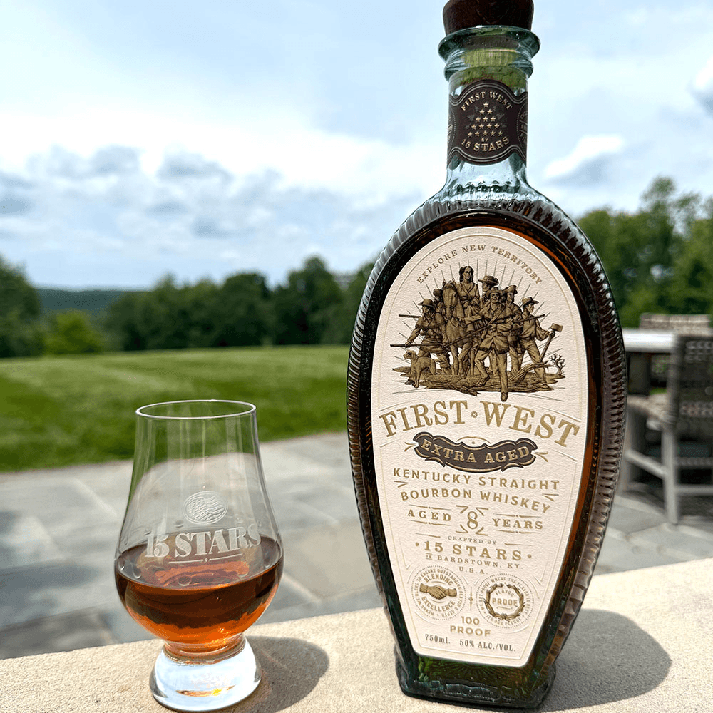 15 STARS FIRST WEST EXTRA AGED BOURBON