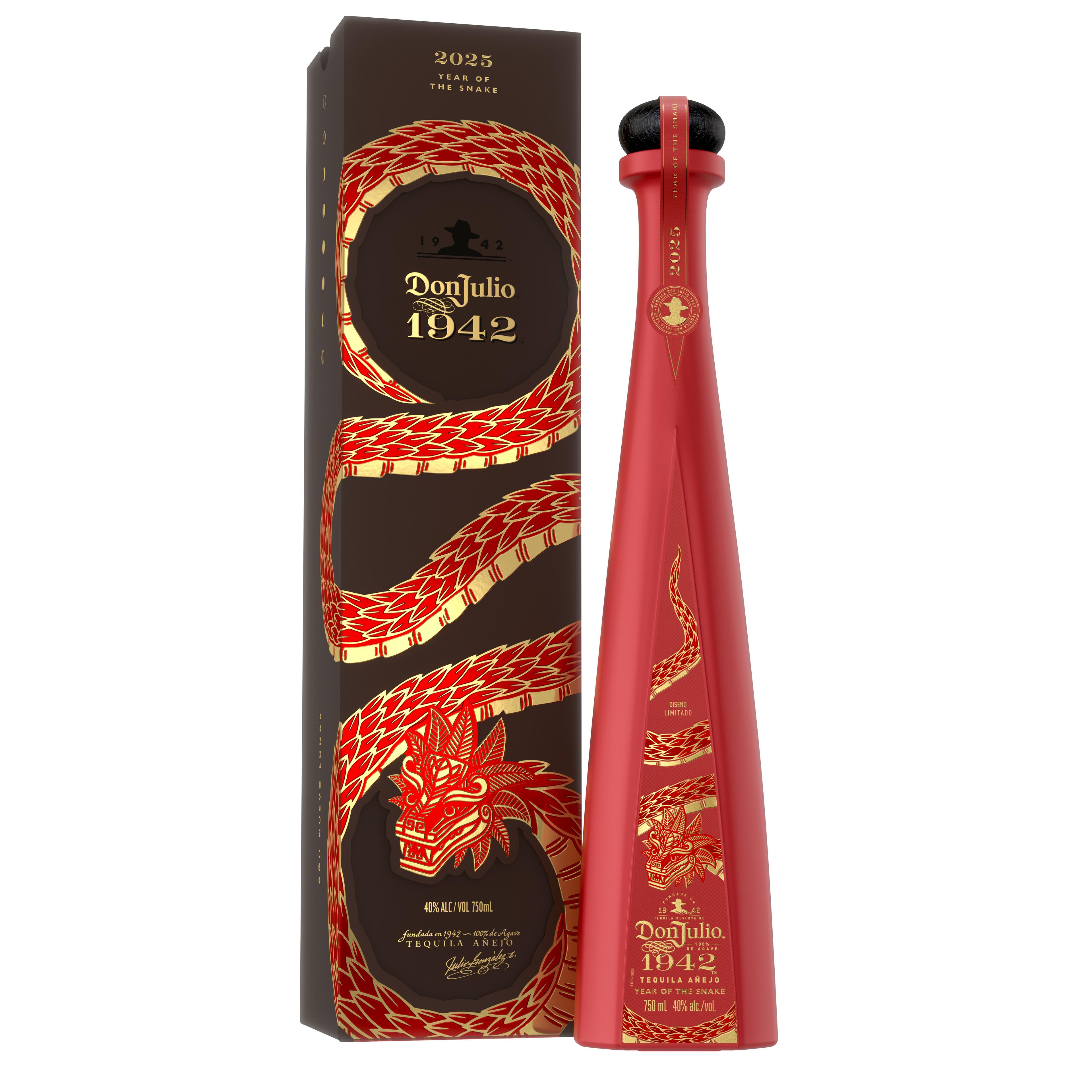 LIMITED TEQUILA DON JULIO 1942 YEAR OF THE SNAKE LUNAR NEW YEAR EDITION