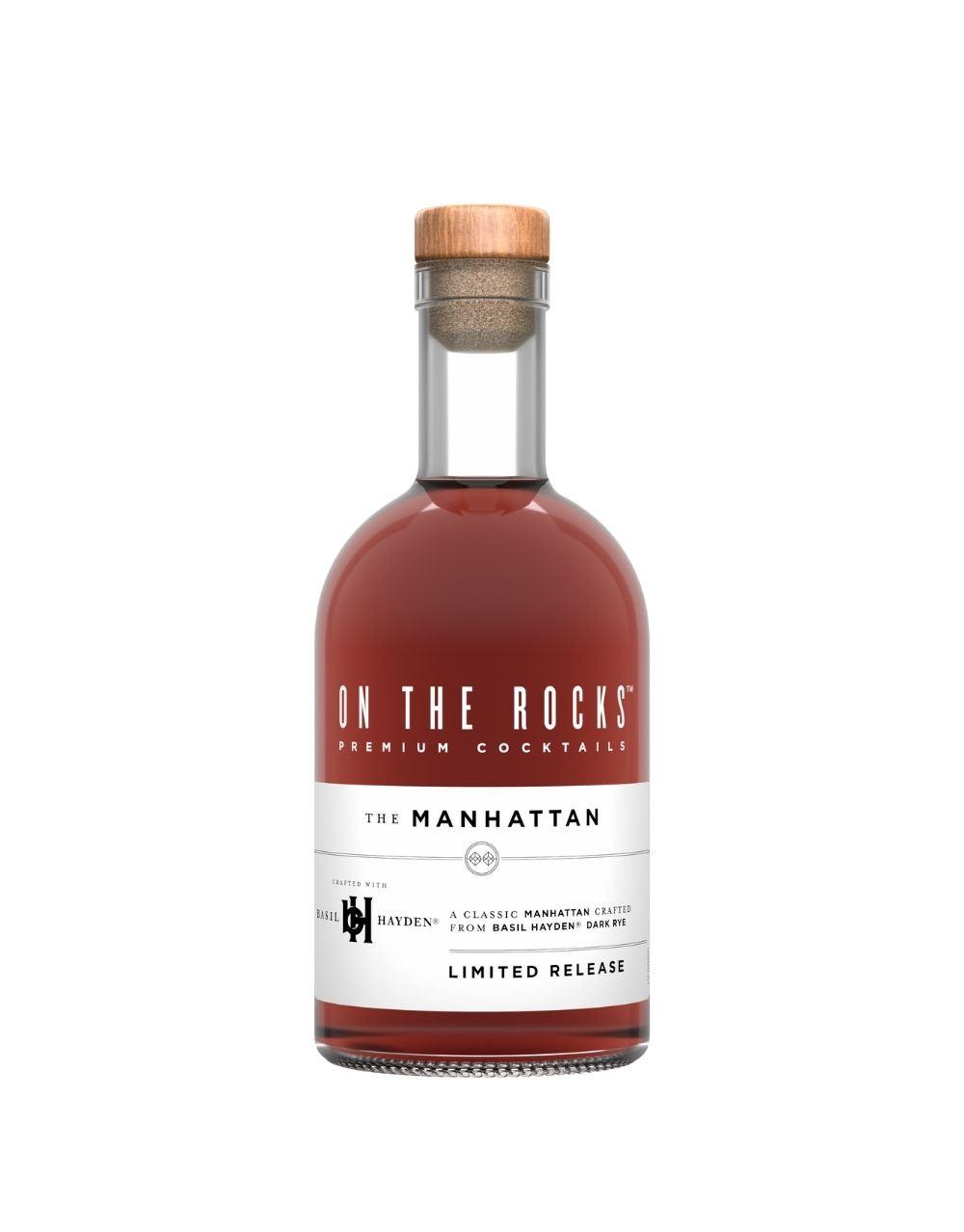 ON THE ROCKS COCKTAILS BASIL HAYDEN DARK RYE MANHATTAN
