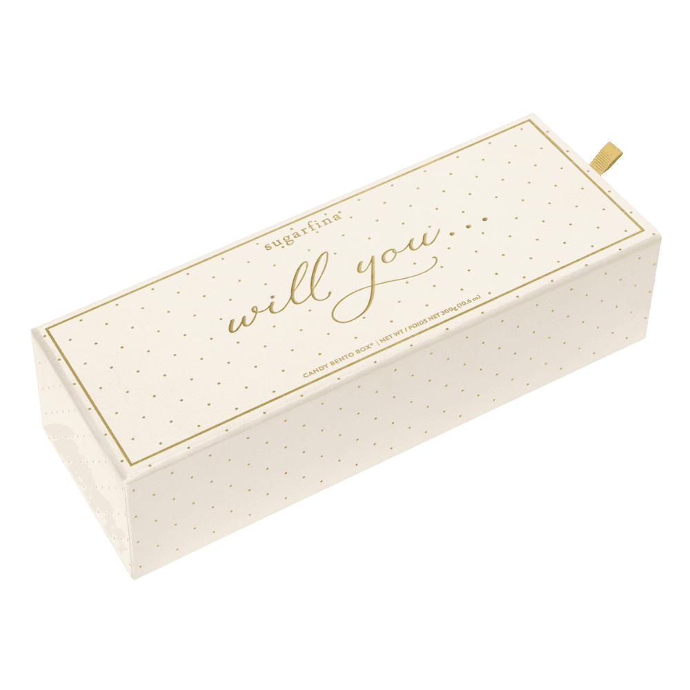 SUGARFINA WILL YOU BE MY BRIDESMAID 3 PIECE CANDY BENTO BOX