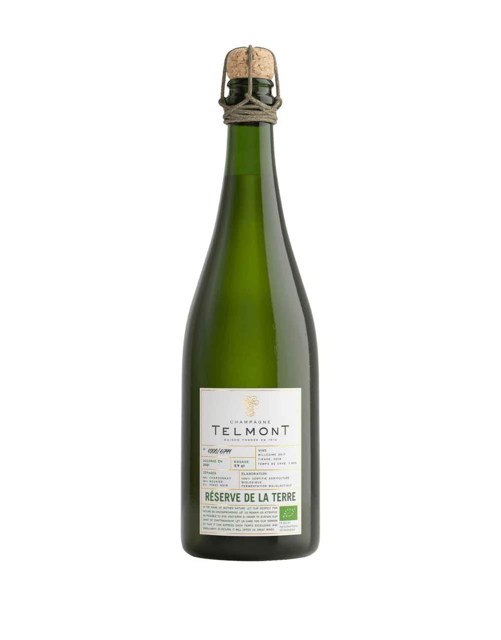 TELMONT CHAMPAGNE 2017 RÉSERVE DE LA TERRE