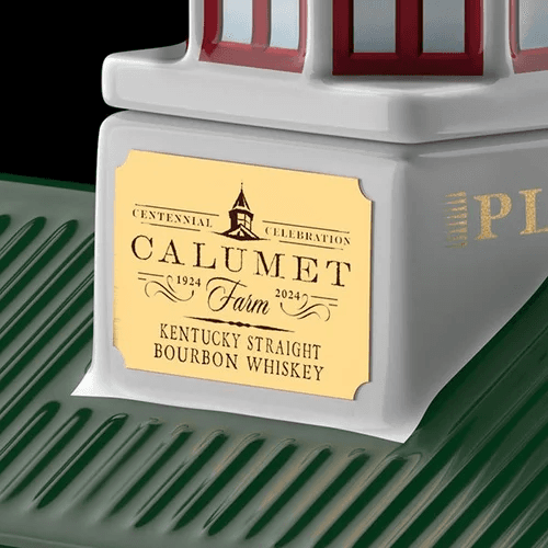 CALUMET FARM 100TH ANNIVERSARY CERAMIC DECANTER BOURBON WHISKEY