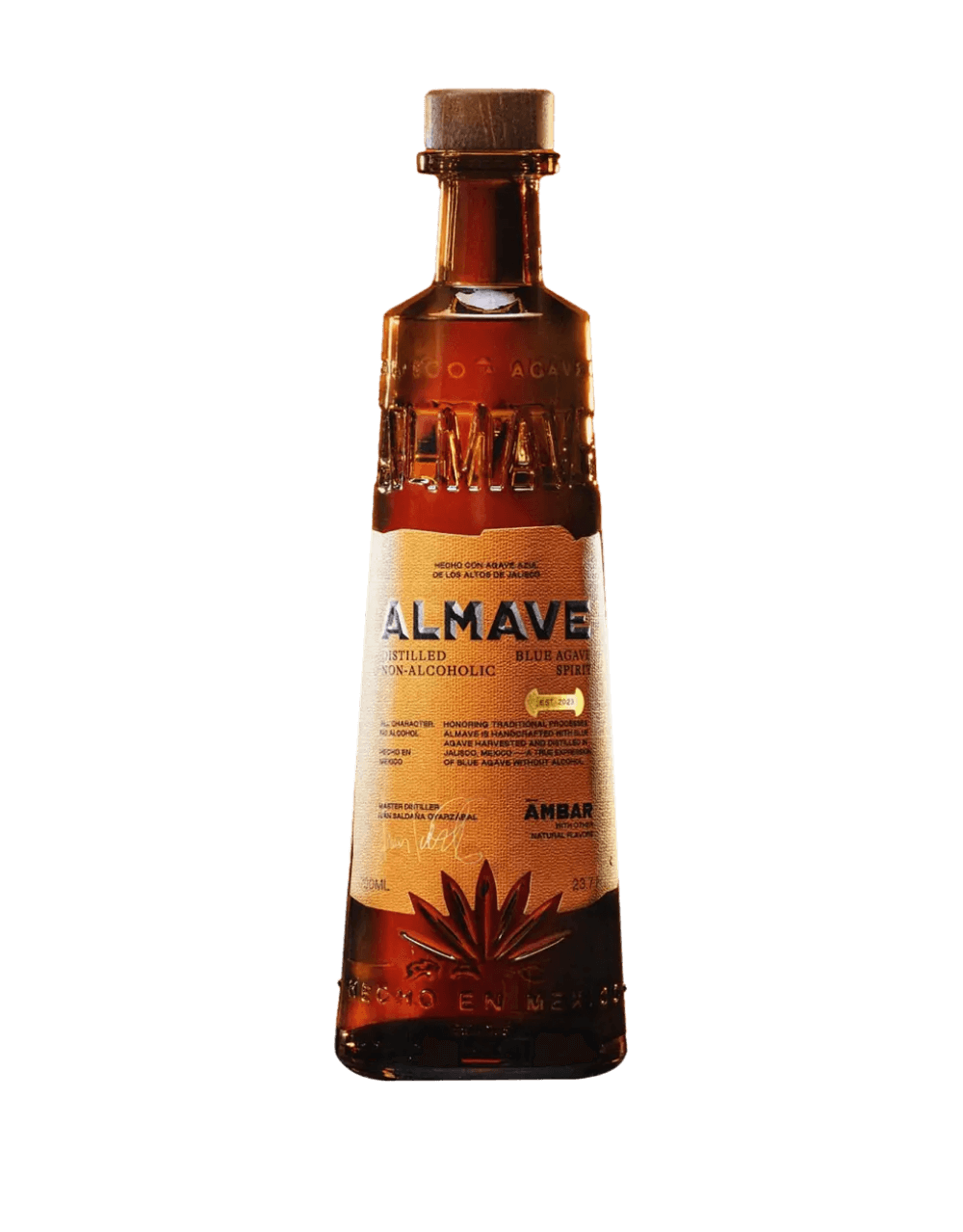 ALMAVE ÁMBAR DISTILLED NON-ALCOHOLIC BLUE AGAVE SPIRIT
