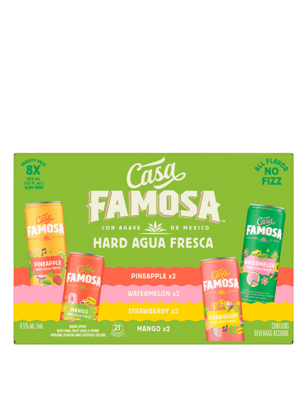 CASA FAMOSA VARIETY PACK HARD AGUA FRESCA COCKTAIL