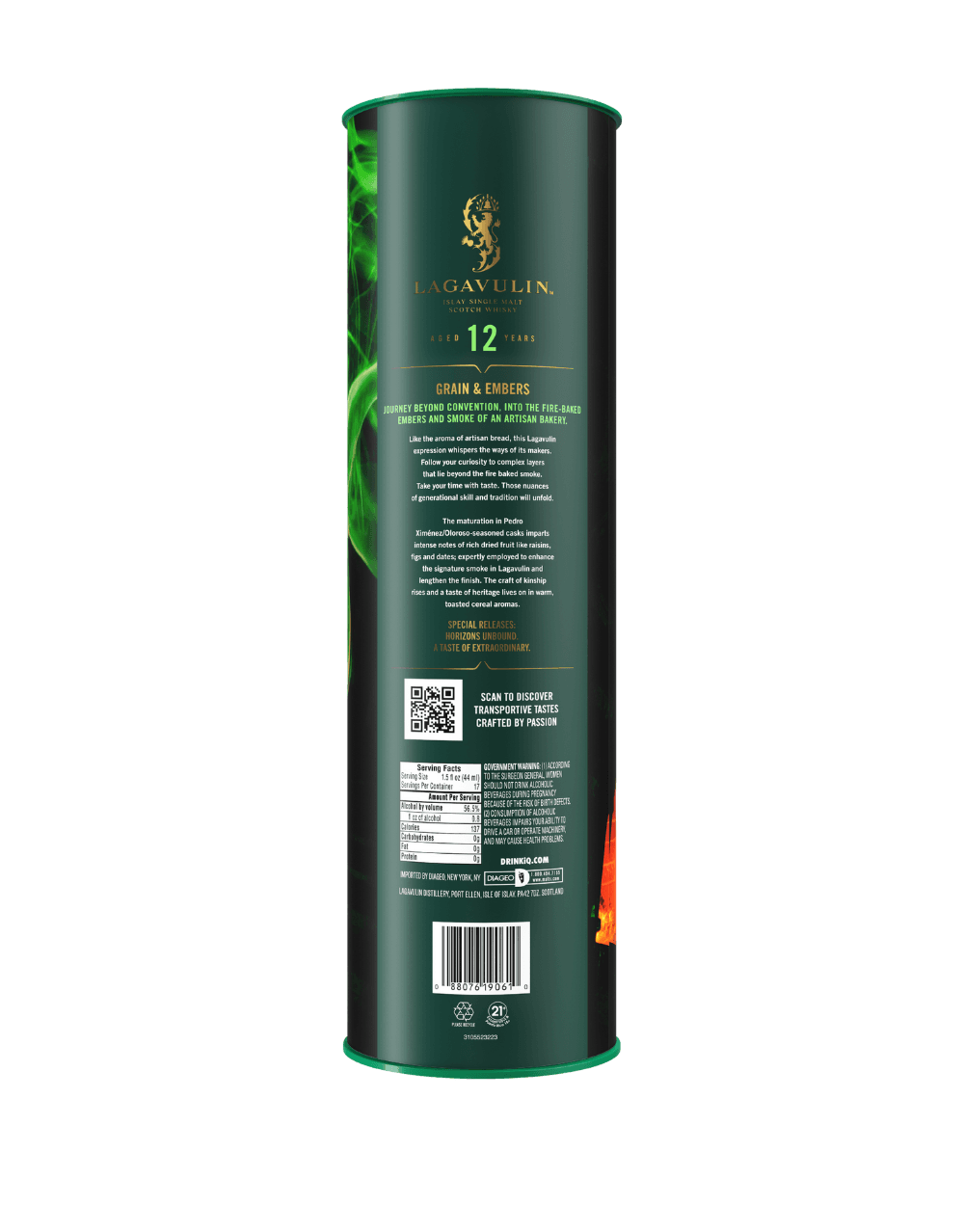 LAGAVULIN GRAIN & EMBERS AGED 12 YEARS SINGLE MALT SCOTCH WHISKY