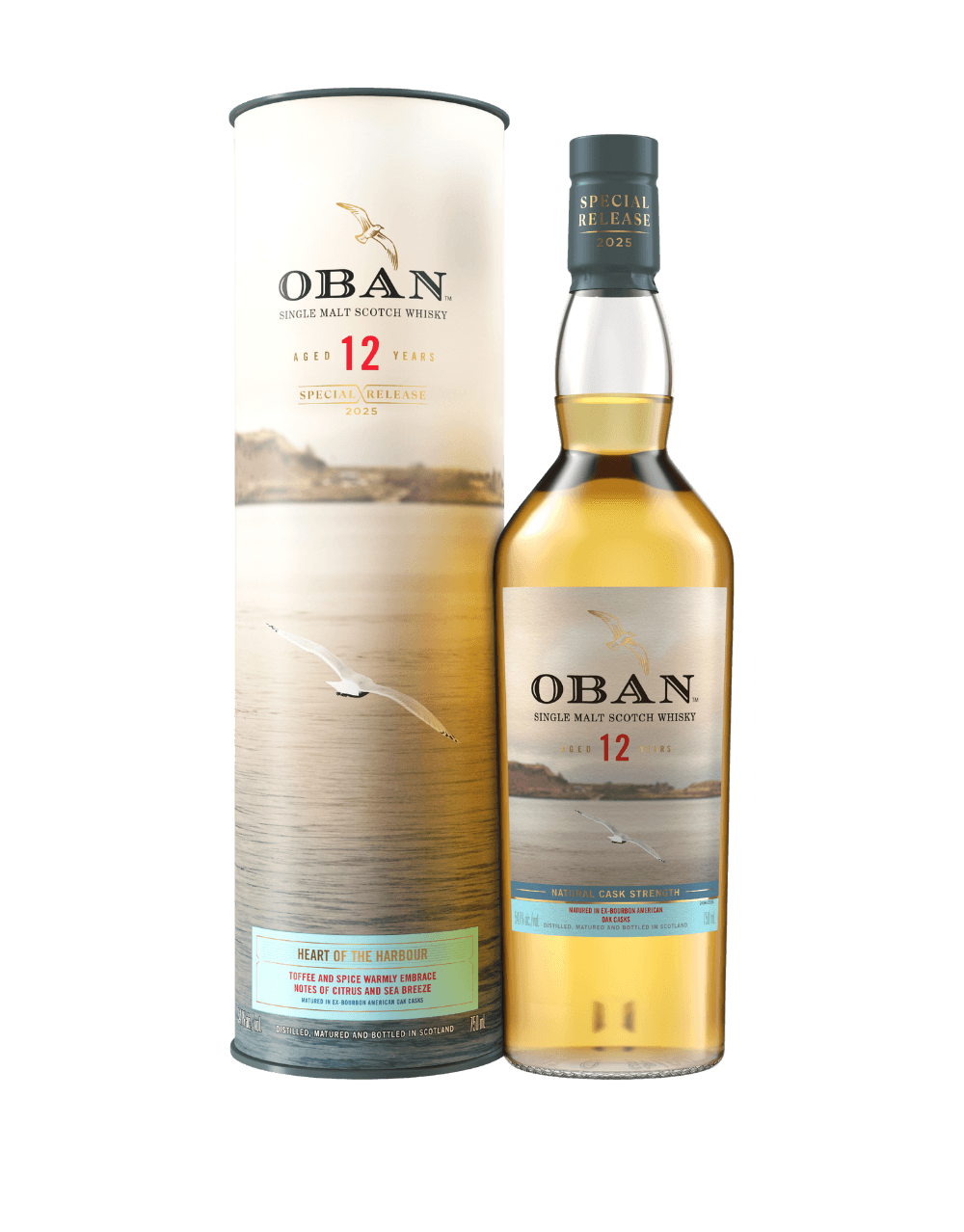 OBAN HEART OF THE HARBOUR AGED 12 YEARS SINGLE MALT SCOTCH WHISKY
