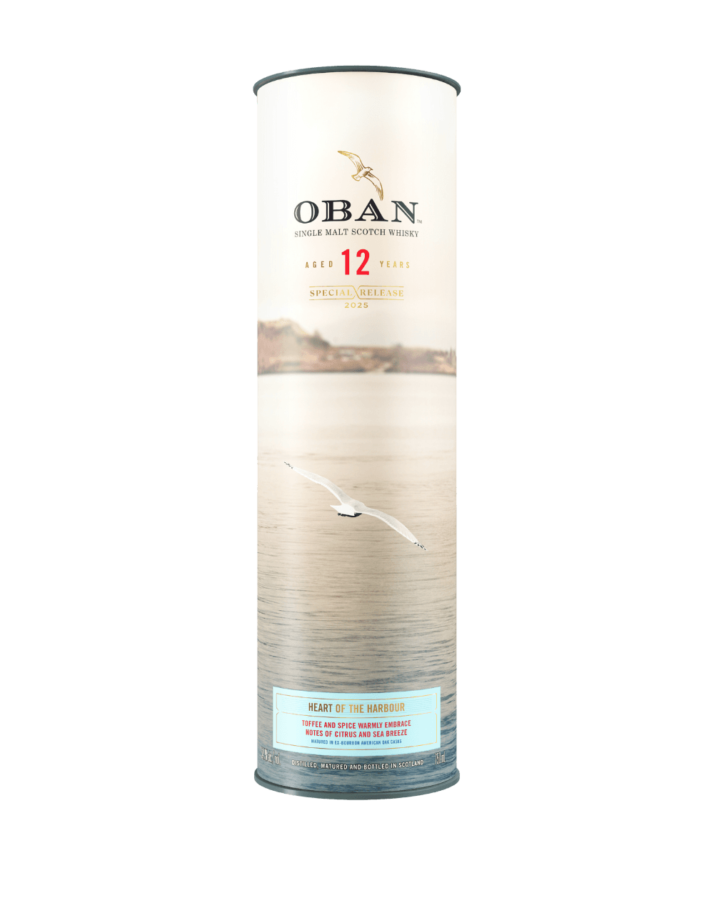 OBAN HEART OF THE HARBOUR AGED 12 YEARS SINGLE MALT SCOTCH WHISKY
