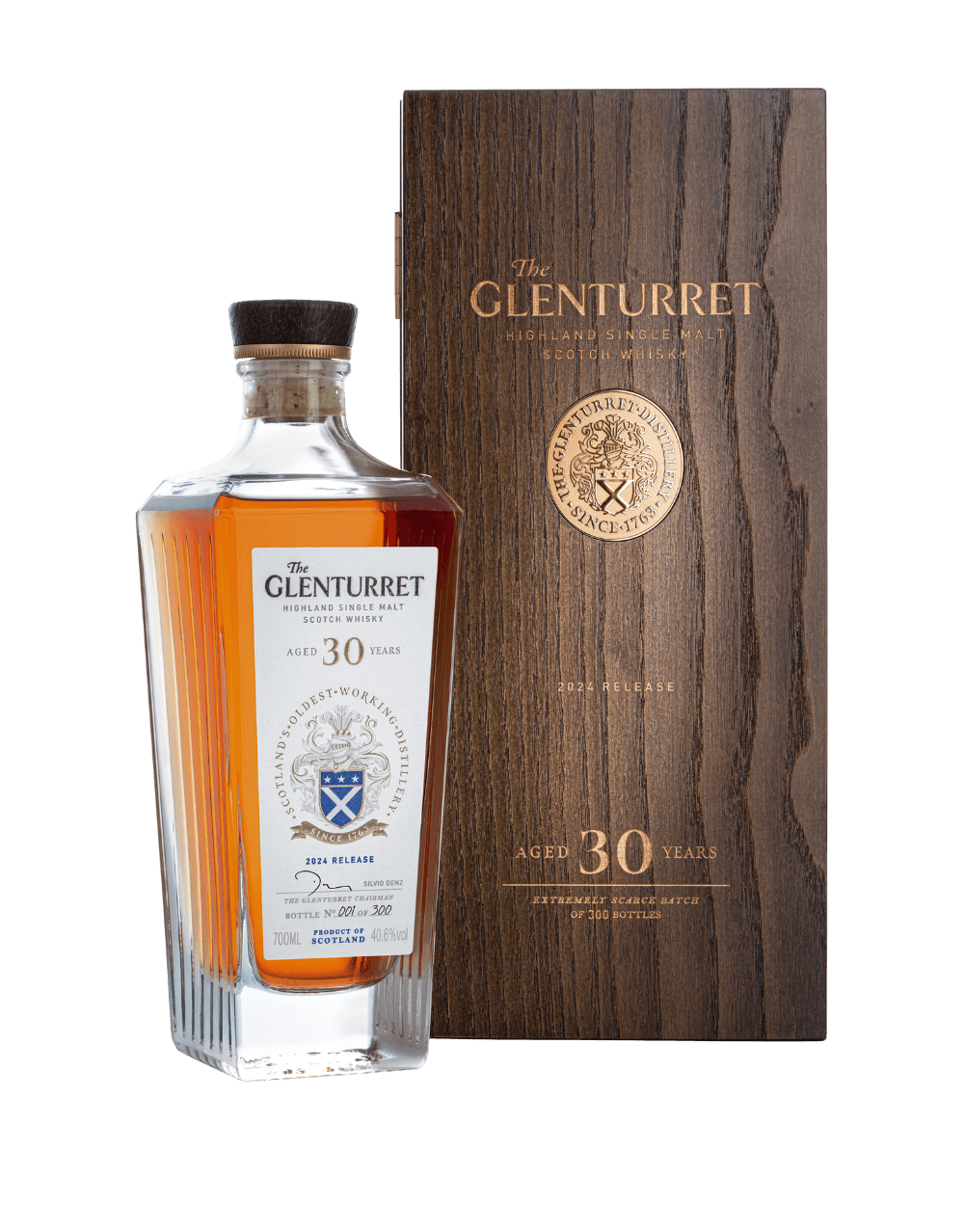 THE GLENTURRET 30 YEAR SINGLE MALT WHISKY