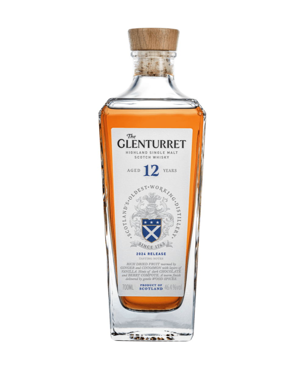 THE GLENTURRET 12 YEAR SINGLE MALT WHISKY