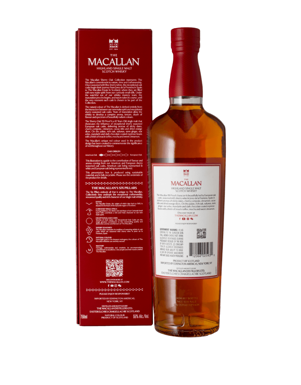 THE MACALLAN SHERRY OAK 12 YEARS OLD - 110 PROOF