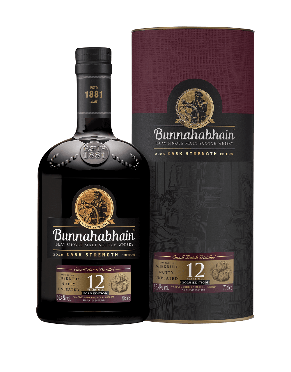 BUNNAHABHAIN CASK STRENGTH 12 YEARS OLD WHISKY: 2025 EDITION