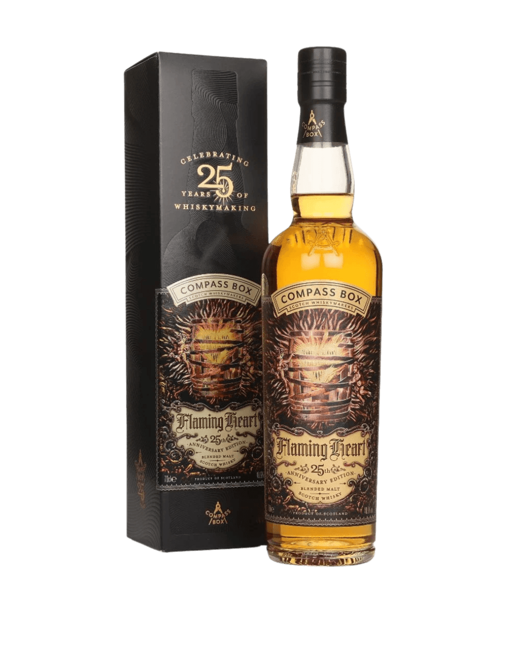 COMPASS BOX FLAMING HEART 25TH ANNIVERSARY EDITION BLENDED MALT SCOTCH WHISKEY