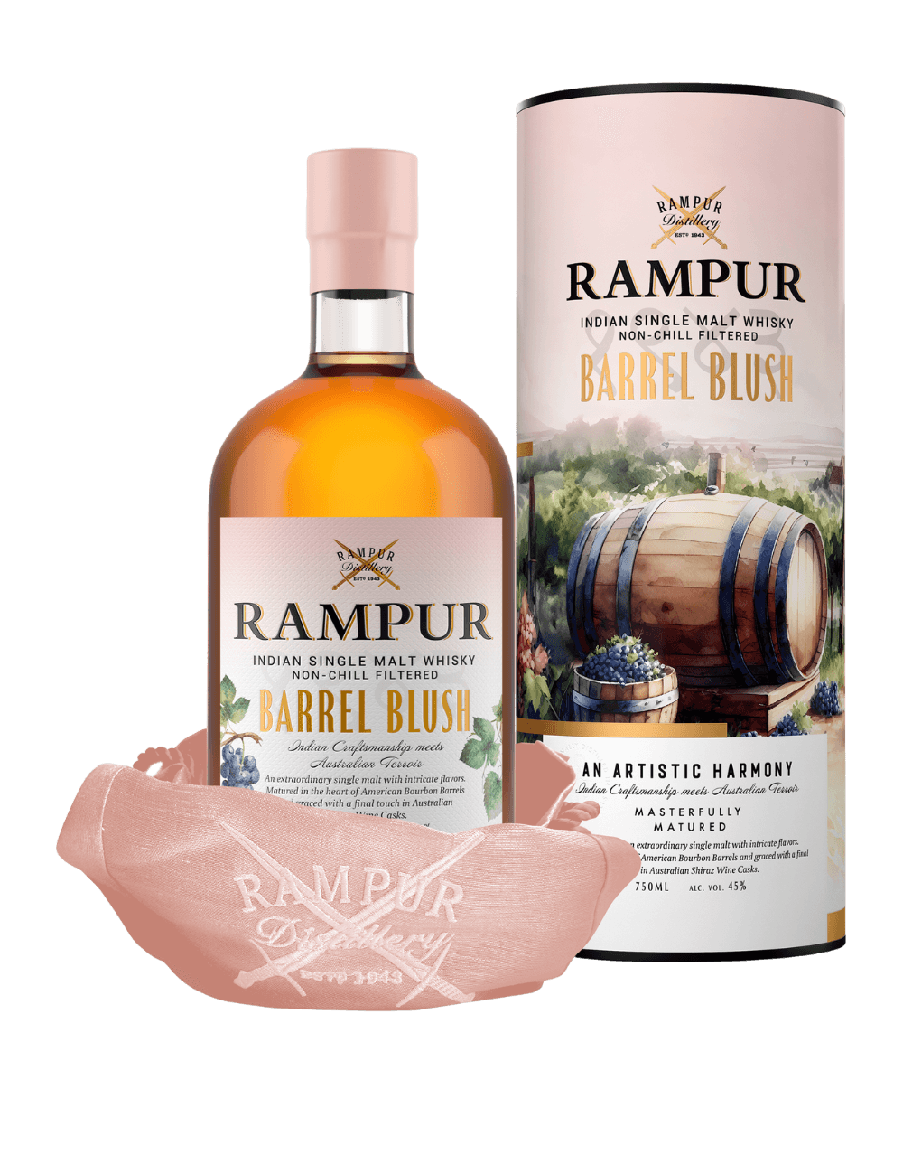 RAMPUR BARREL BLUSH INDIAN SINGLE MALT WHISKY