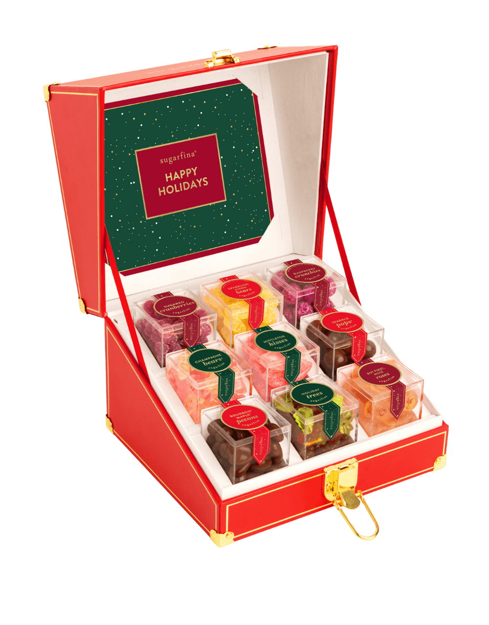 SUGARFINA HAPPY HOLIDAYS 9 PIECE CANDY TRUNK