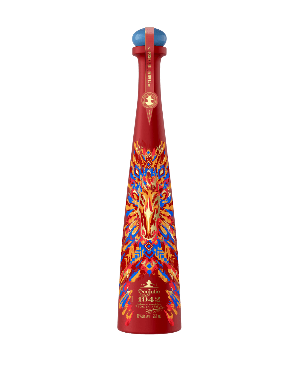 DON JULIO 1942 AÑEJO TEQUILA YEAR OF THE HORSE LUNAR NEW YEAR LIMITED EDITION DESIGN