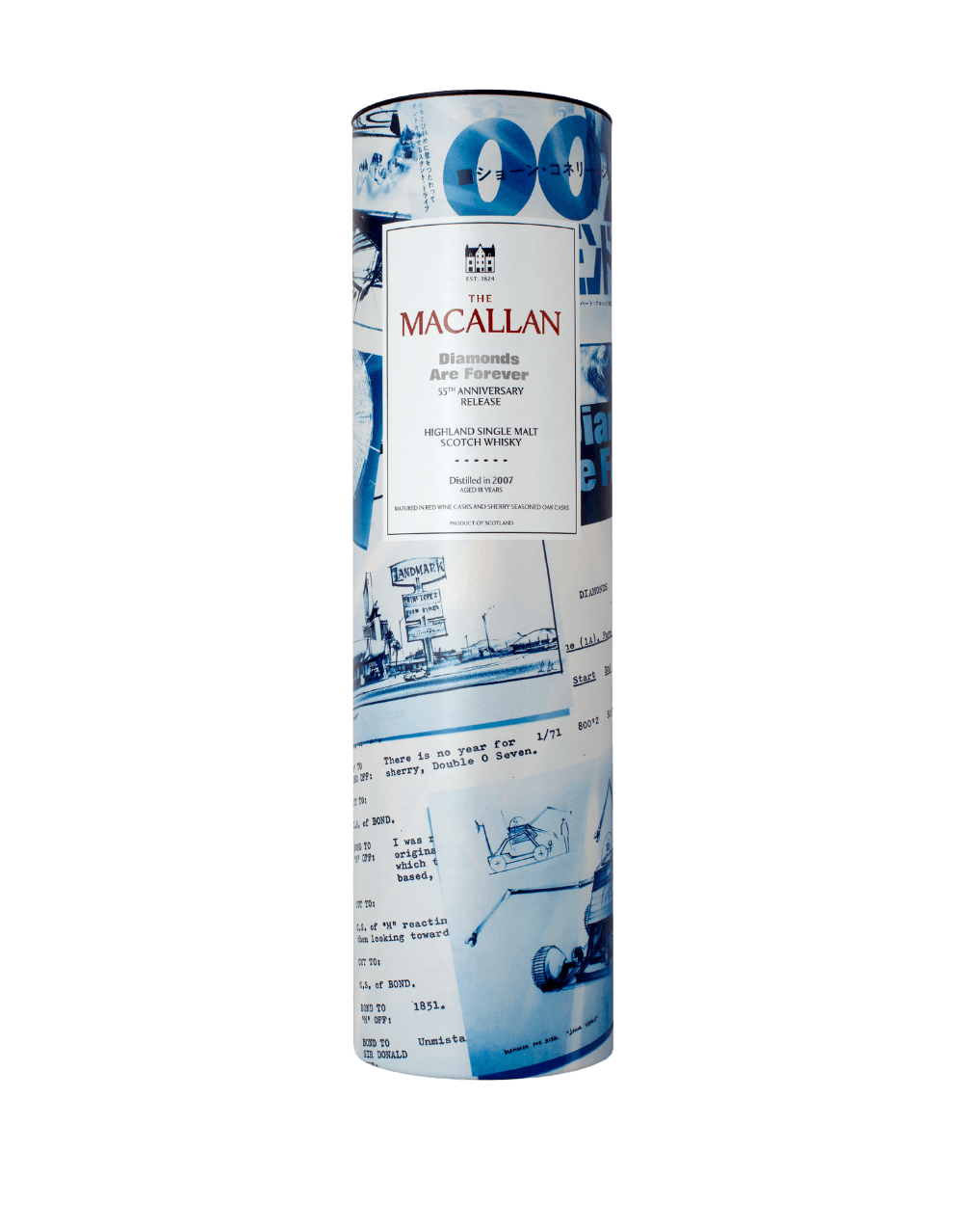 THE MACALLAN DIAMONDS ARE FOREVER 55TH ANNIVERSARY RELEASE SINGLE MALT SCOTCH WHISKY