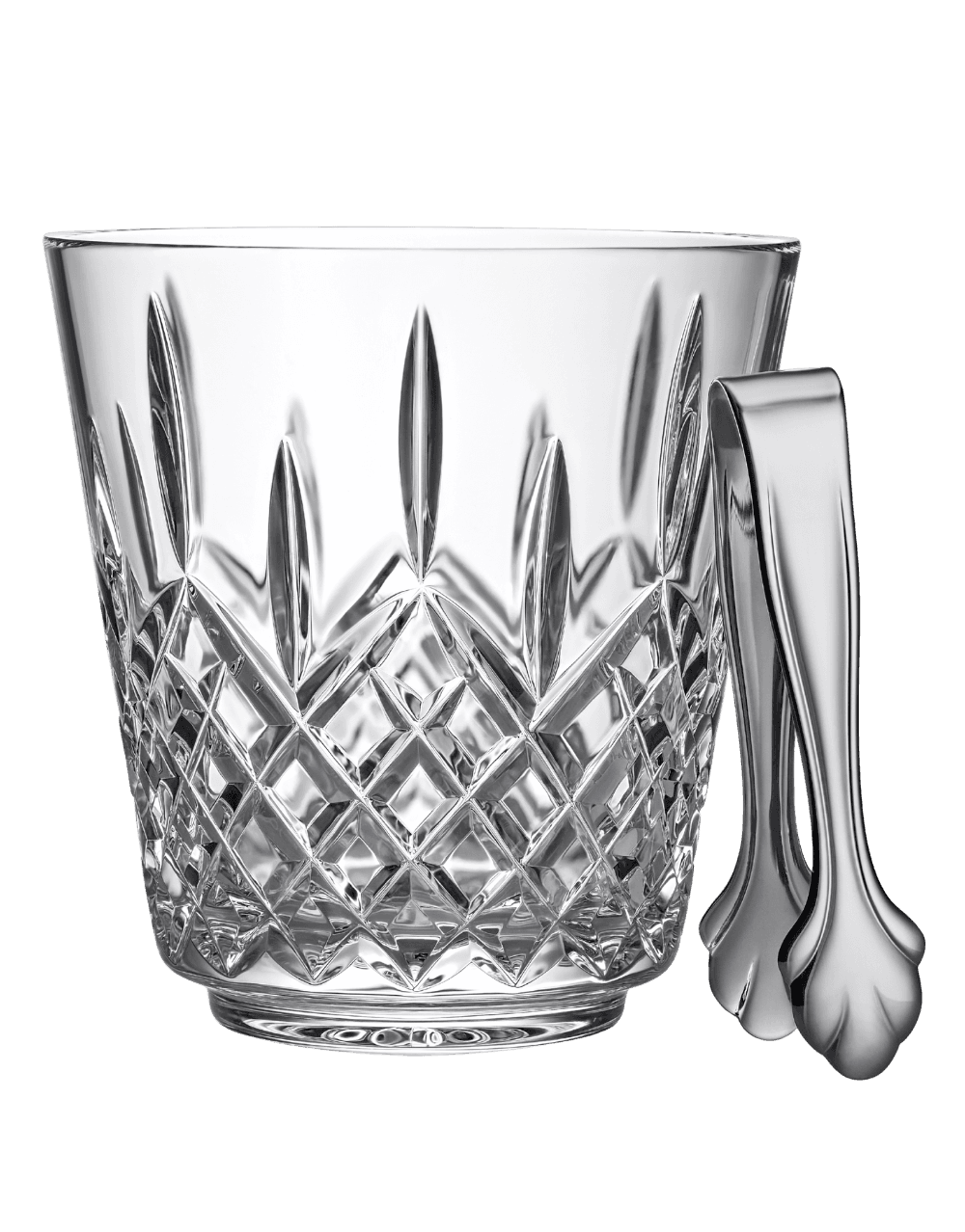 WATERFORD LISMORE ICE BUCKET & TONGS
