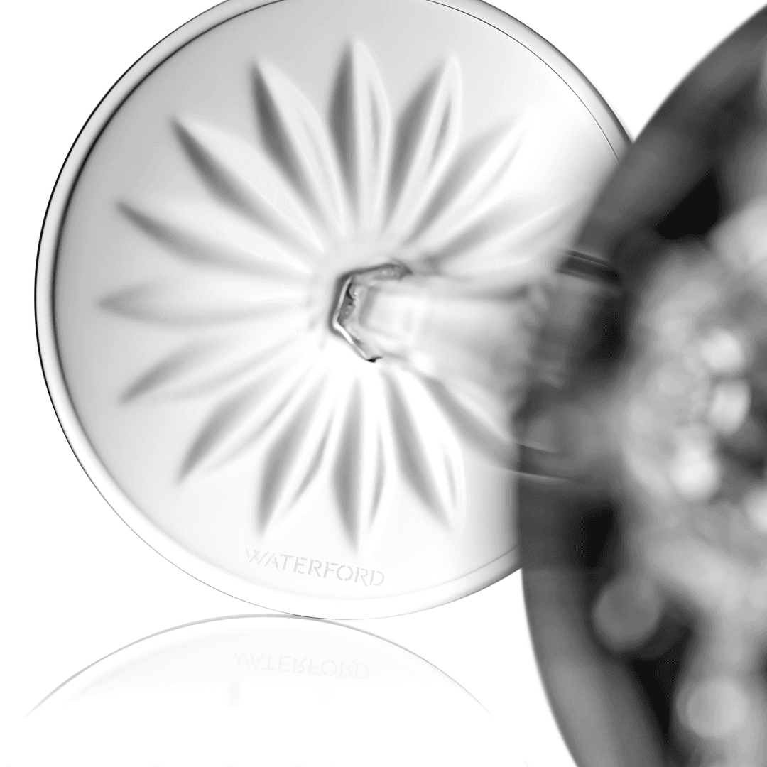 WATERFORD LISMORE BLACK TOASTING FLUTE