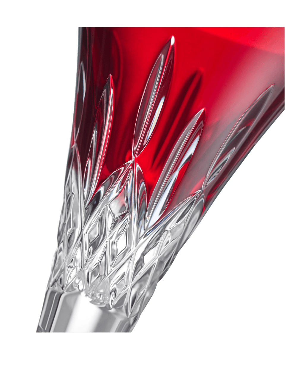 WATERFORD LISMORE RED TOASTING FLUTE