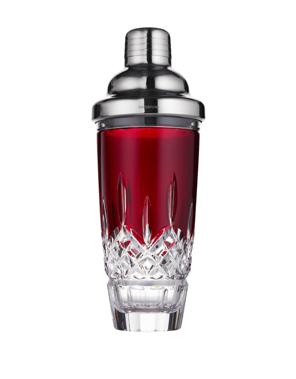 WATERFORD LISMORE RED COCKTAIL SHAKER