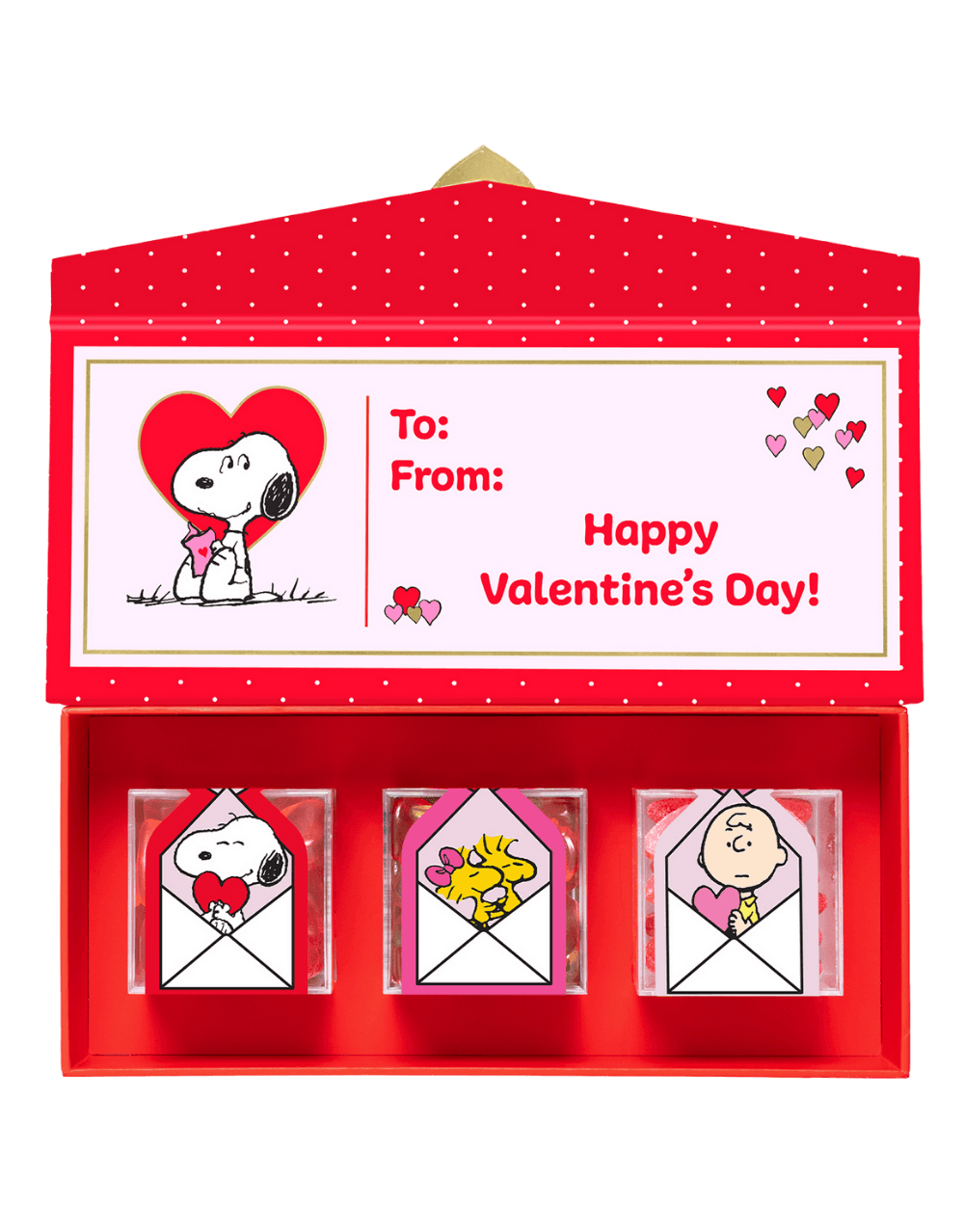 PEANUTS X SUGARFINA LOVE MAIL 3 PIECE CANDY BENTO BOX