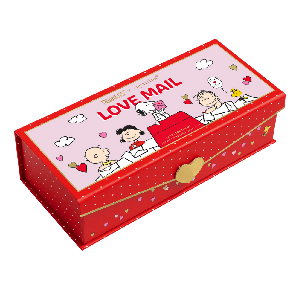 PEANUTS X SUGARFINA LOVE MAIL 3 PIECE CANDY BENTO BOX