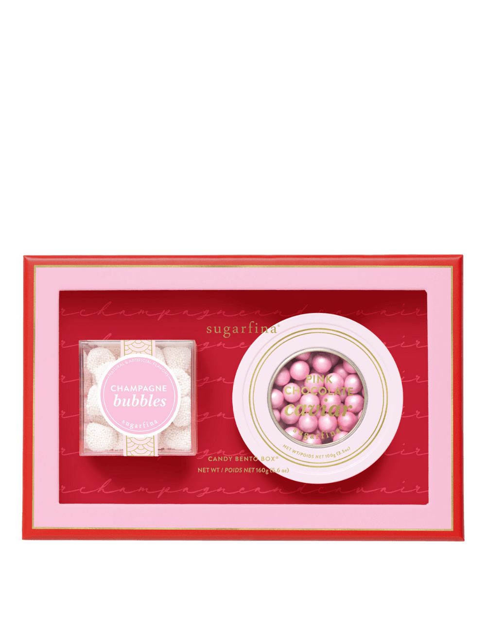 SUGARFINA CHAMPAGNE & CAVIAR 2 PIECE CANDY BENTO BOX