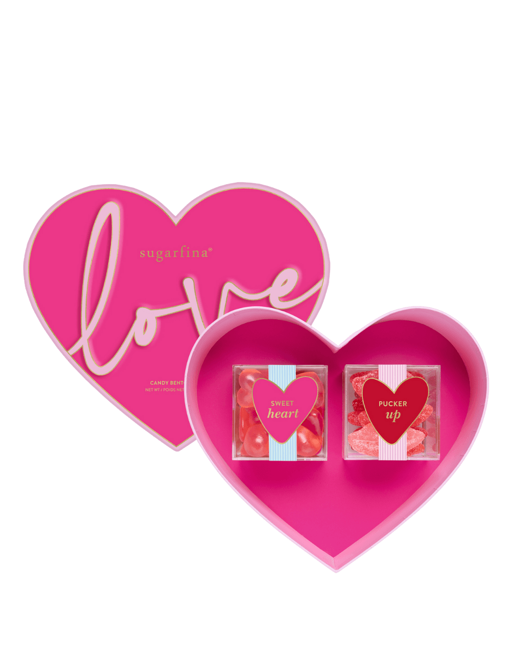 SUGARFINA VALENTINE'S DAY 2 PIECE HEART CANDY BENTO BOX