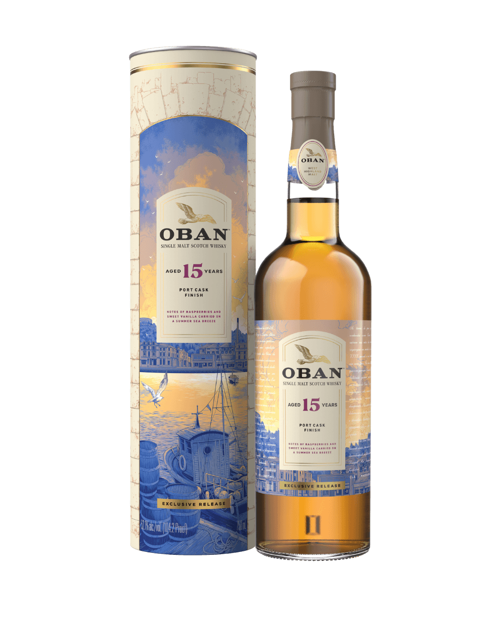 OBAN 15 YEAR OLD PORT CASK FINISH SINGLE MALT SCOTCH WHISKY