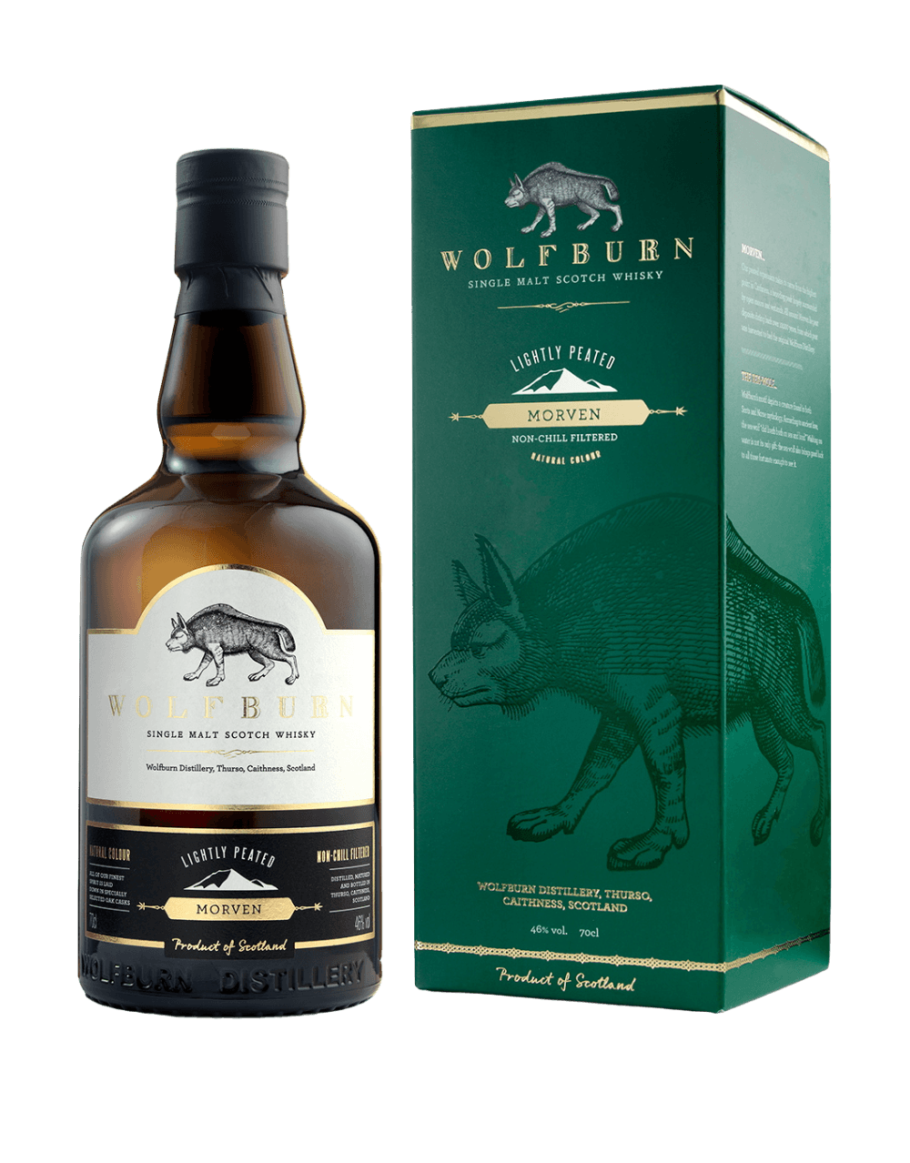 WOLFBURN MORVEN SCOTCH WHISKY