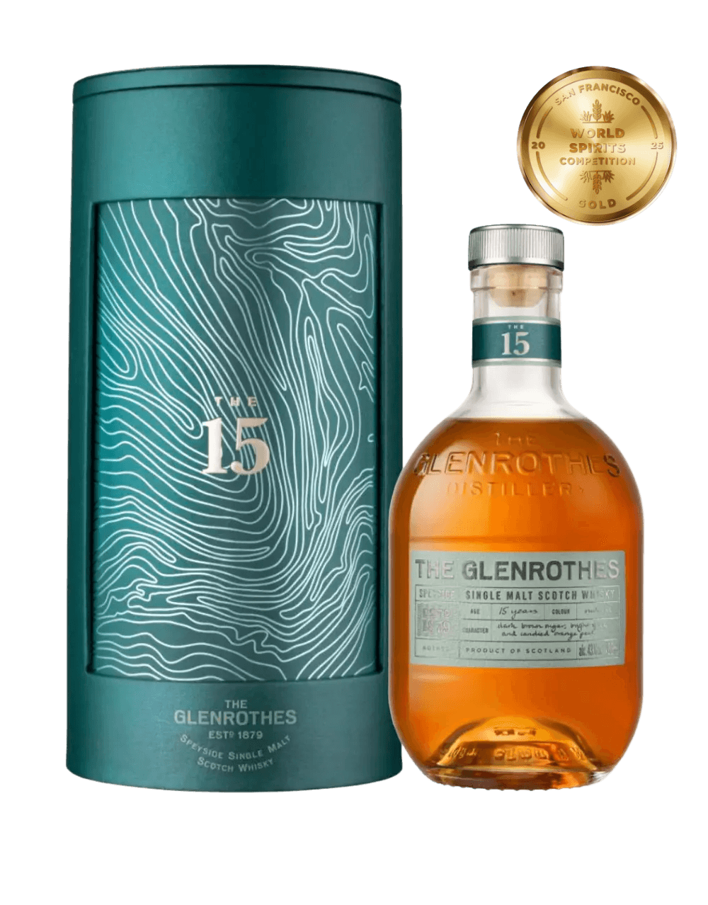 THE GLENROTHES 15 YEAR OLD SINGLE MALT SCOTCH WHISKY