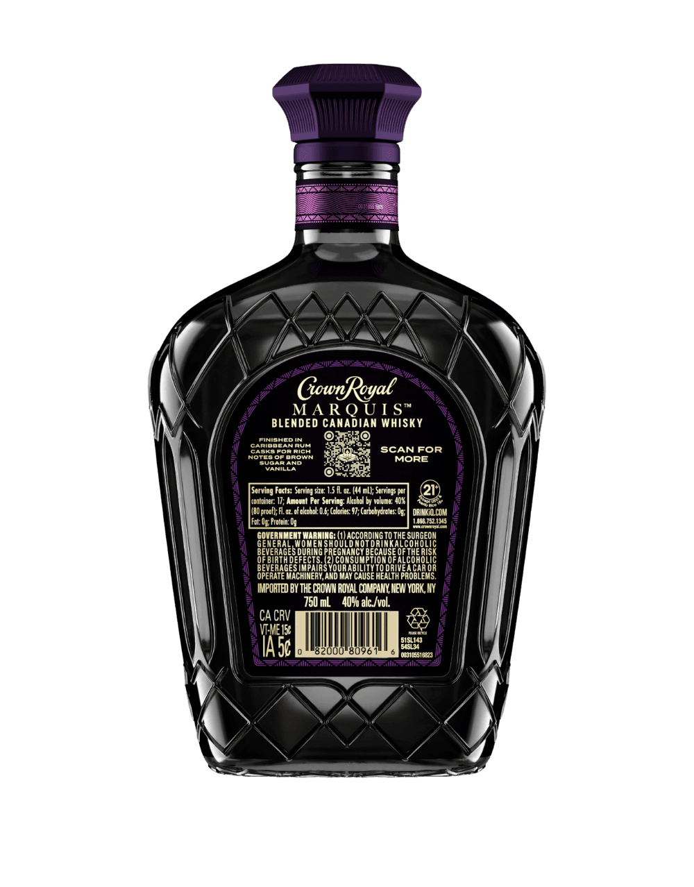 CROWN ROYAL MARQUIS BLENDED CANADIAN WHISKY