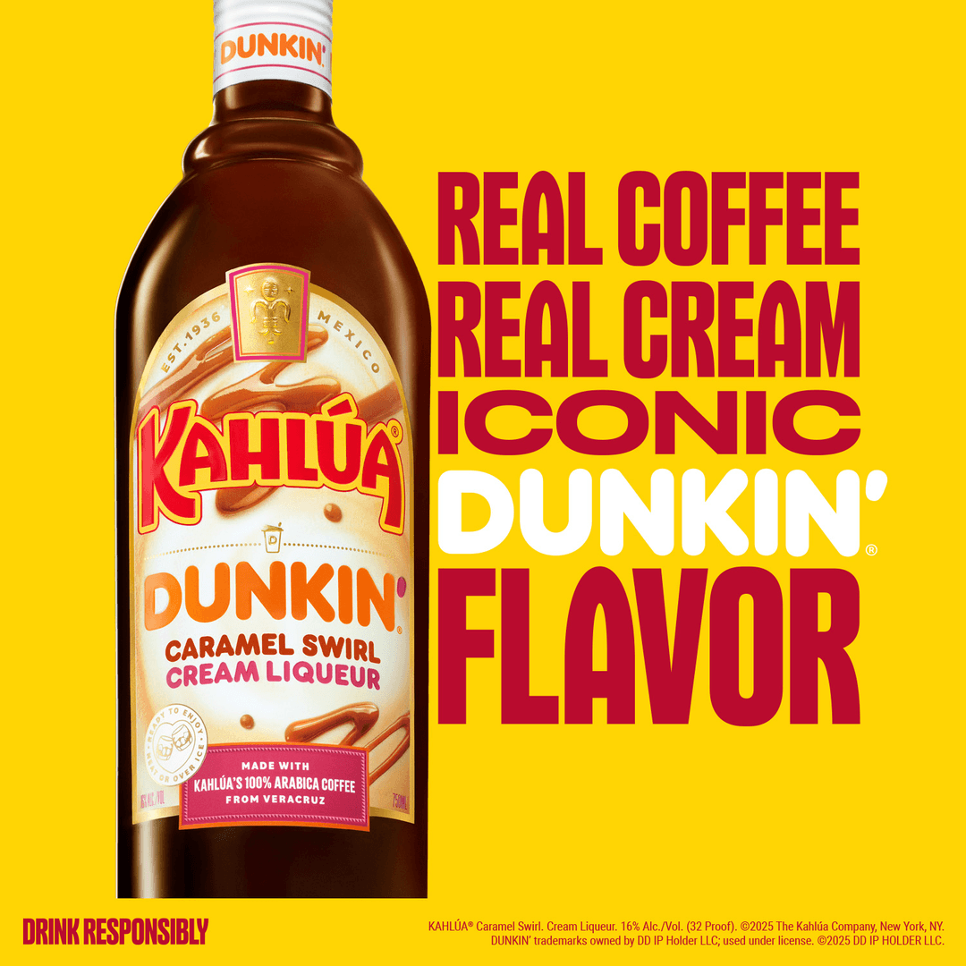 KAHLUA X DUNKIN' CARAMEL SWIRL COFFEE LIQUEUR COCKTAIL