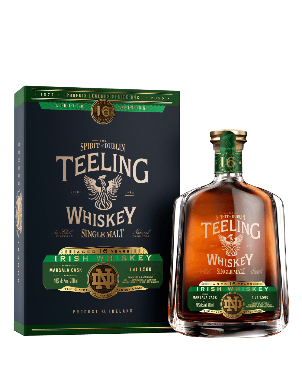 PHOENIX LEGENDS TEELING 16 YEAR OLD SINGLE MALT IRISH WHISKEY MARSALA CASK