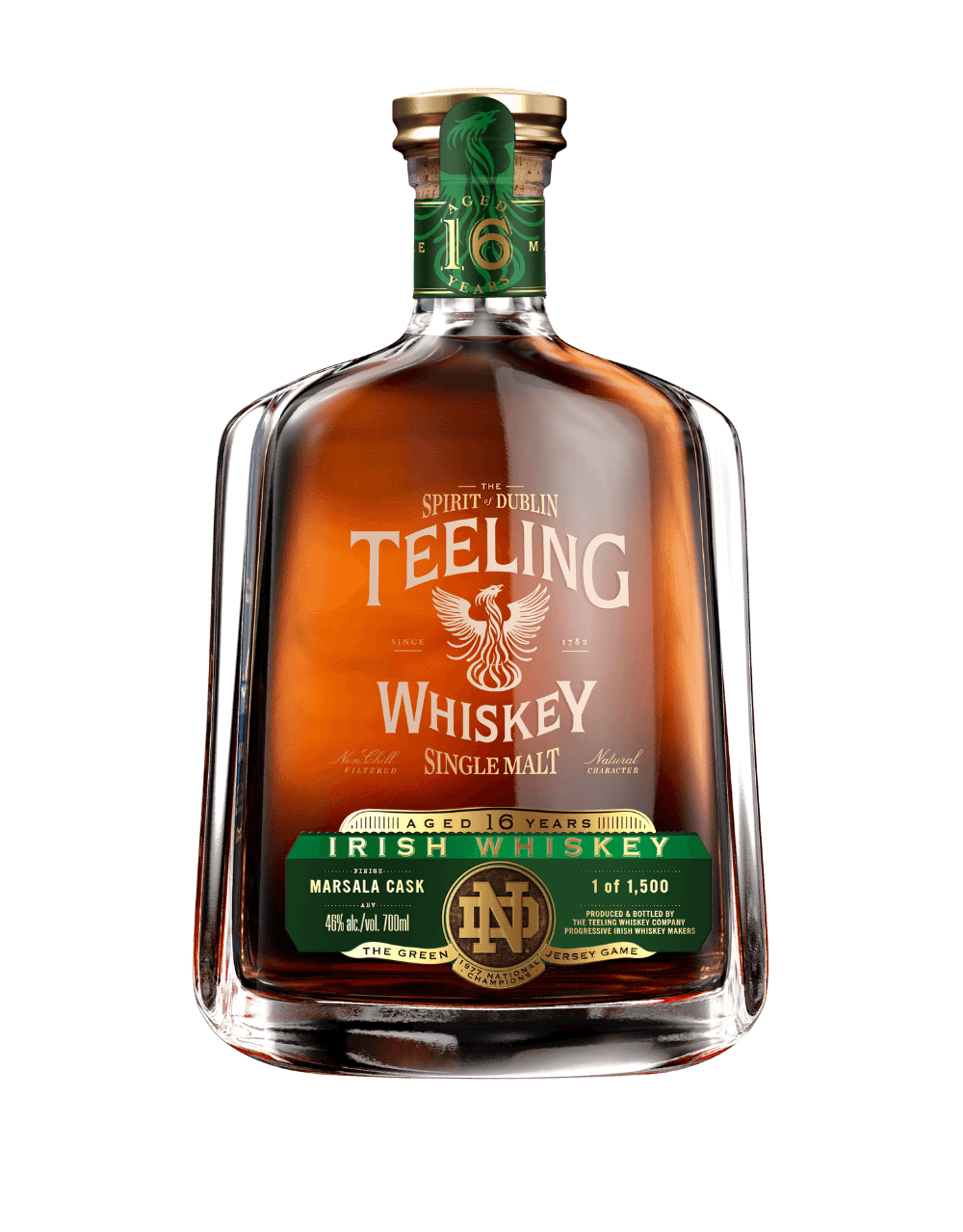 PHOENIX LEGENDS TEELING 16 YEAR OLD SINGLE MALT IRISH WHISKEY MARSALA CASK